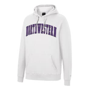 Northwestern University Wildcats Colosseum Men's White Scholarship Hoodie