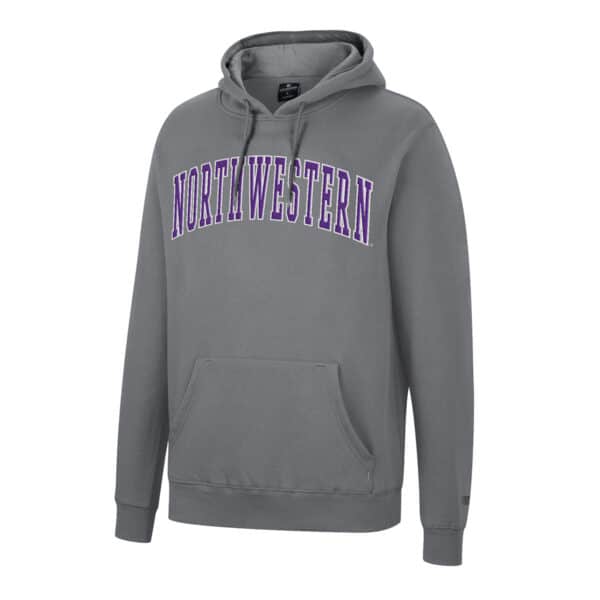 Northwestern University Wildcats Colosseum Men's Heather Grey Scholarship Hoodie