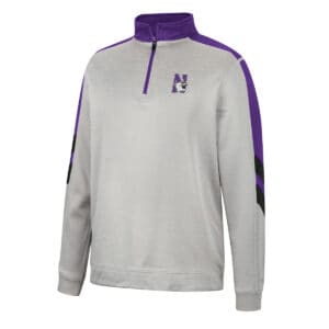 Northwestern University Wildcats Colosseum Men's  Bushwood 1/4 Zip Fleece