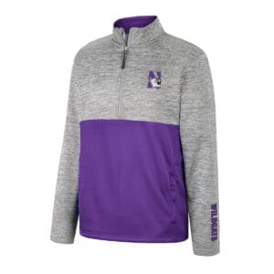 Northwestern University Wildcats Colosseum Men's John 1/2 Zip Pullover