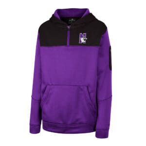 Northwestern University Wildcats Colosseum Youth Max 1/4 Zip Hoodie