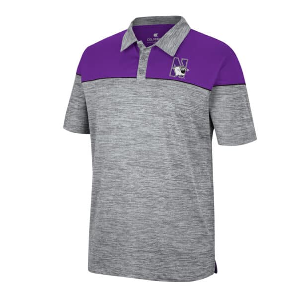Northwestern University Wildcats Colosseum Men's Birdie Polo