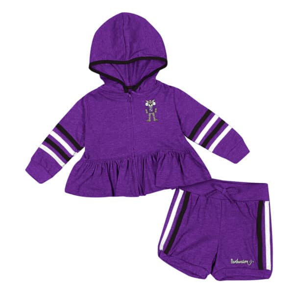 Northwestern University Wildcats Colosseum Infant Girls Spoonful Set