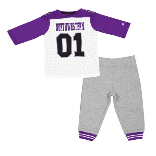 Northwestern University Wildcats Colosseum Infant Boys Jingtinglers Football Set