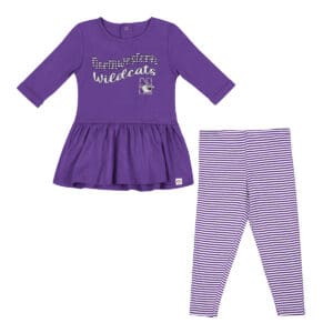 Northwestern University Wildcats Colosseum Toddler Girls Grinch Top & Legging Set