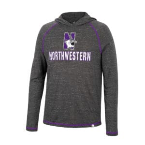 Northwestern University Wildcats Colosseum Men's Nakatomi L/S Hooded Tee