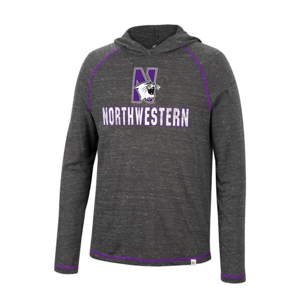Northwestern University Wildcats Colosseum Men's Nakatomi L/S Hooded Tee