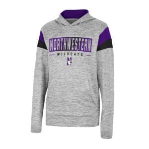 Northwestern University Wildcats Colosseum Youth Tartookas Hoodie Windshirt