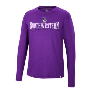 Northwestern University Wildcats Colosseum Men's Mens Earth 1St Recycled L/S Tee