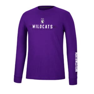 Northwestern University Wildcats Colosseum Men's Spackler L/S Tee