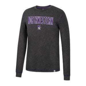 Northwestern University Wildcats Colosseum Men's Noonan L/S Thermal Tee