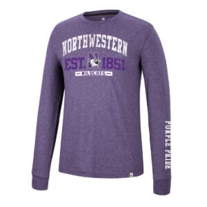 Northwestern University Wildcats Colosseum Men's Zen Philosopher L/S Tee