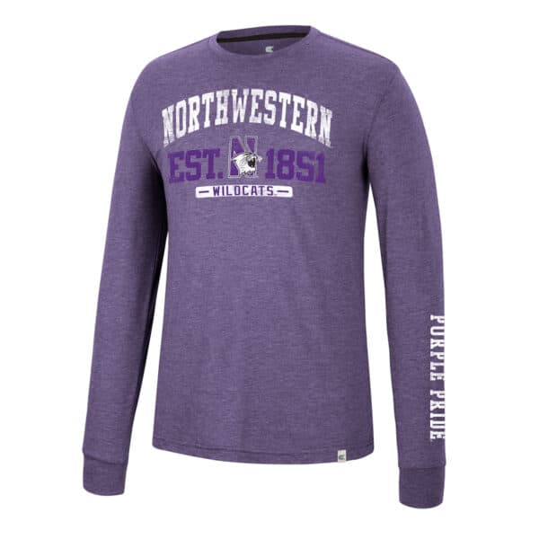 Northwestern University Wildcats Colosseum Men's Zen Philosopher L/S Tee