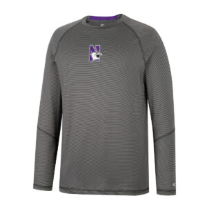 Northwestern University Wildcats Colosseum Men's Dwayne L/S Raglan Knit Top
