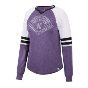 Northwestern University Wildcats Colosseum Ladies Priestly L/S Tee