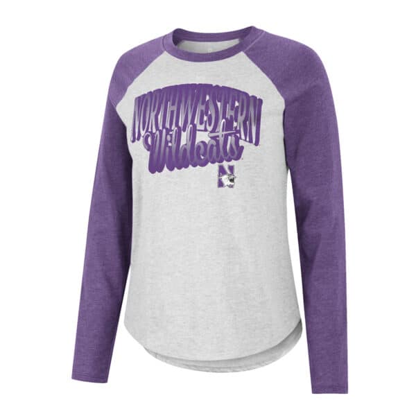 Northwestern University Wildcats Colosseum Ladies Carol L/S Tee
