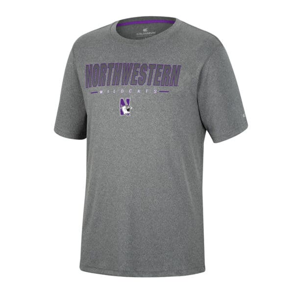 Northwestern University Wildcats Colosseum Men's High Pressure S/S Tee