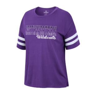 Northwestern University Wildcats Colosseum Ladies Everybody Wants To Be Us Tee