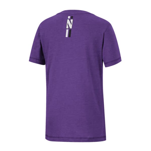 Northwestern University Wildcats Colosseum Youth Fly A Kite S/S Tee - Back Side