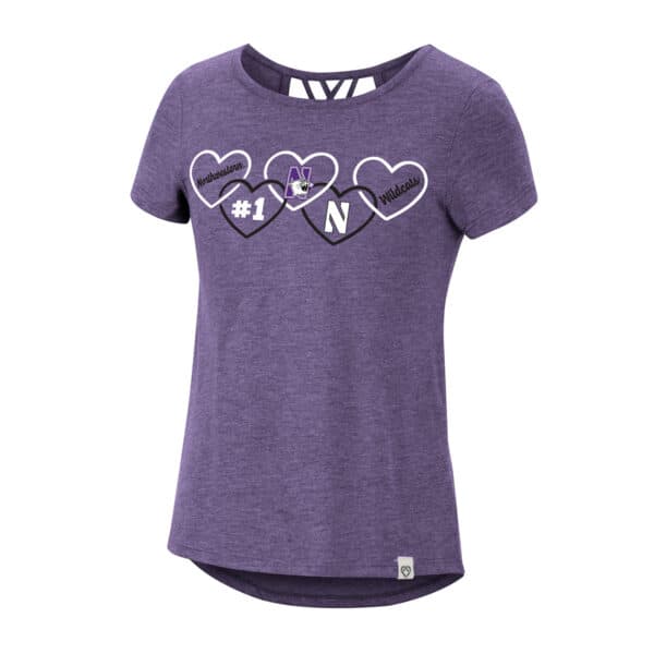 Northwestern University Wildcats Colosseum Girls Love To Laugh Strappy Tee