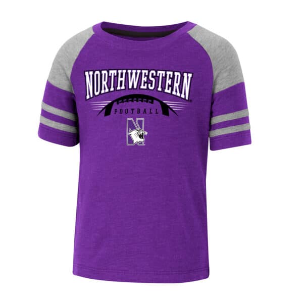 Northwestern University Wildcats Colosseum Toddler Boys Michael Football Tee
