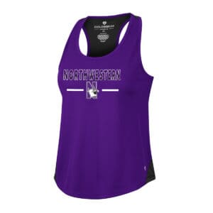 Northwestern University Wildcats Colosseum Ladies Sachs Racerback Tank