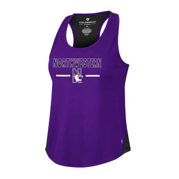 Northwestern University Wildcats Colosseum Ladies Sachs Racerback Tank