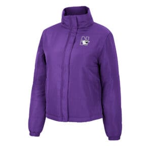 Northwestern University Wildcats Colosseum Ladies Emily Packable Puffer Jacket