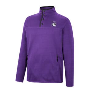 Northwestern University Wildcats Colosseum Men's Rebound Snap Pullover