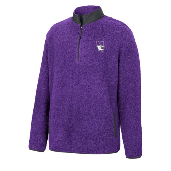 Northwestern University Wildcats Colosseum Men's  Keeping Score 1/4 Zip Jacket