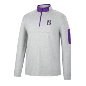 Northwestern University Wildcats Colosseum Men's  Country Club 1/4 Windshirt