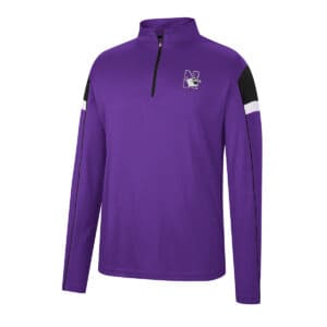 Northwestern University Wildcats Colosseum Men's Golf Match 1/4 Zip Windshirt