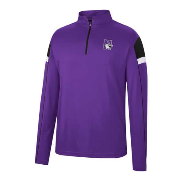 Northwestern University Wildcats Colosseum Men's Golf Match 1/4 Zip Windshirt