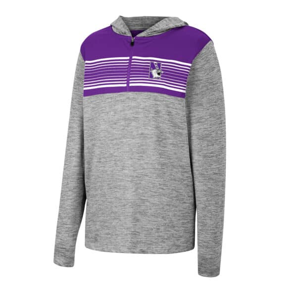 Northwestern University Wildcats Colosseum Youth Fidelity 1/4 Zip Windshirt