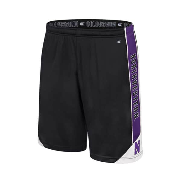 Northwestern University Wildcats Men's Colosseum Black Haller Short