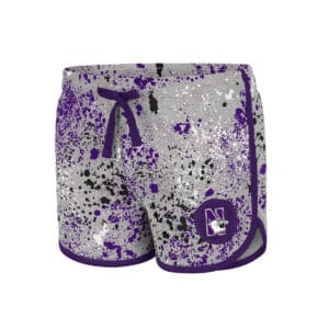 Northwestern University Wildcats Colosseum Youth Girls Sweat Pea Shorts