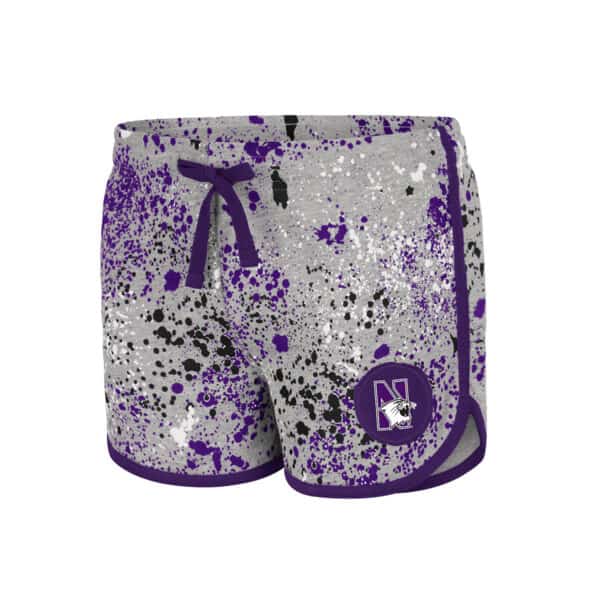 Northwestern University Wildcats Colosseum Youth Girls Sweat Pea Shorts