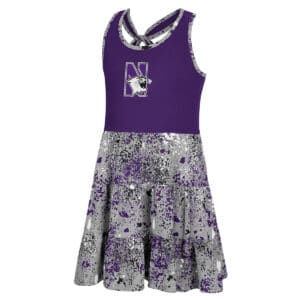 Northwestern University Wildcats Colosseum Youth Girls Sweet Pea Dress