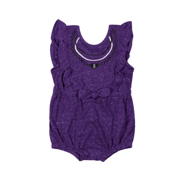Northwestern University Wildcats Colosseum Infant Girls Gidget Ruffle Onesie