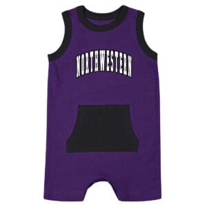 Northwestern University Wildcats Colosseum Infant Boys Willie Secret Life Romper
