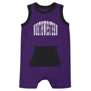 Northwestern University Wildcats Colosseum Infant Boys Clear Secret Life Romper