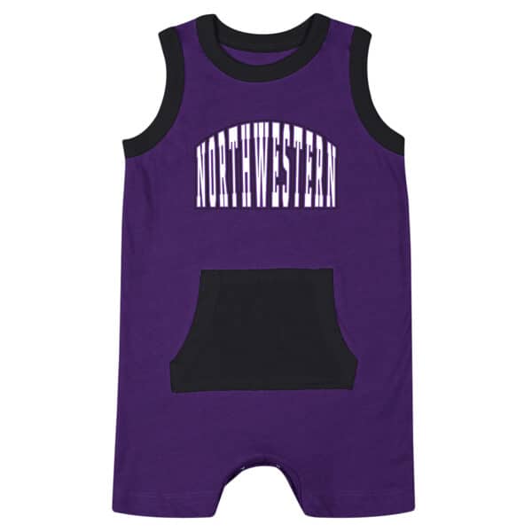 Northwestern University Wildcats Colosseum Infant Boys Clear Secret Life Romper