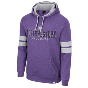 Northwestern University Wildcats Colosseum Men's Purple Love To Hear This Pullover Hoodie