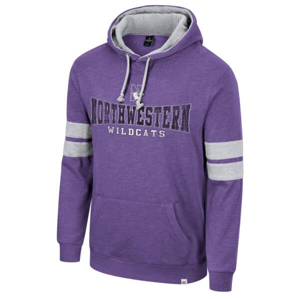 Northwestern University Wildcats Colosseum Men's Purple Love To Hear This Pullover Hoodie