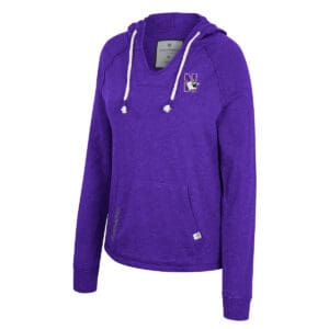 Northwestern University Wildcats Colosseum Ladies Wind Blows Pullover Hoody
