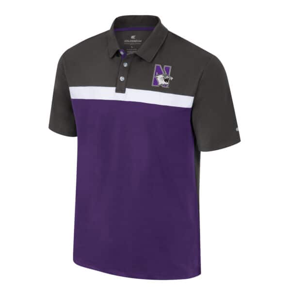 Northwestern University Wildcats Colosseum Men's Two Yutes Polo