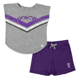 Northwestern University Wildcats Colosseum Infant Girls Snowball Set