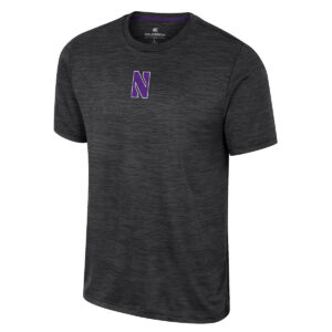Northwestern University Wildcats Colosseum Men's Black Positraction S/S Tee