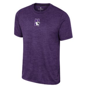 Northwestern University Wildcats Colosseum Men's Purple Positraction S/S Tee
