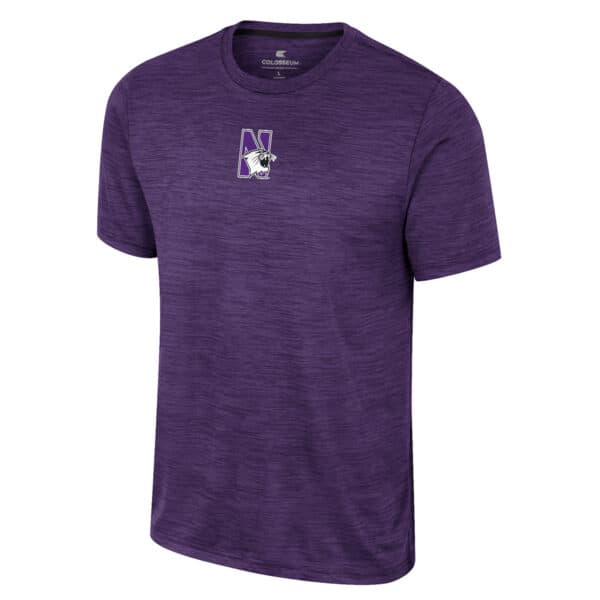 Northwestern University Wildcats Colosseum Men's Purple Positraction S/S Tee
